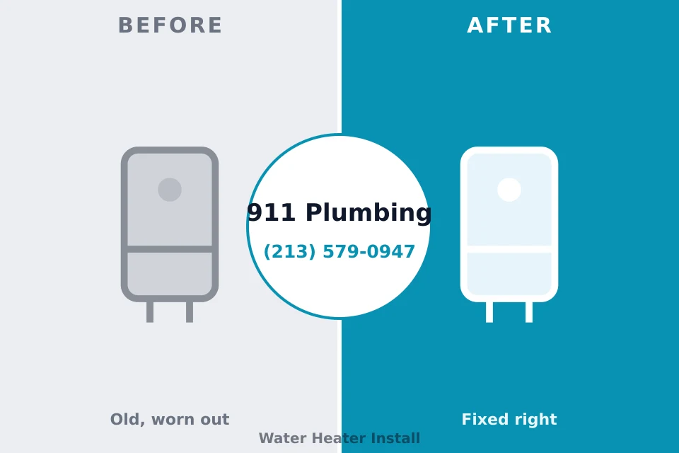Before and after: plumbing repair South Gate Ridge, FL